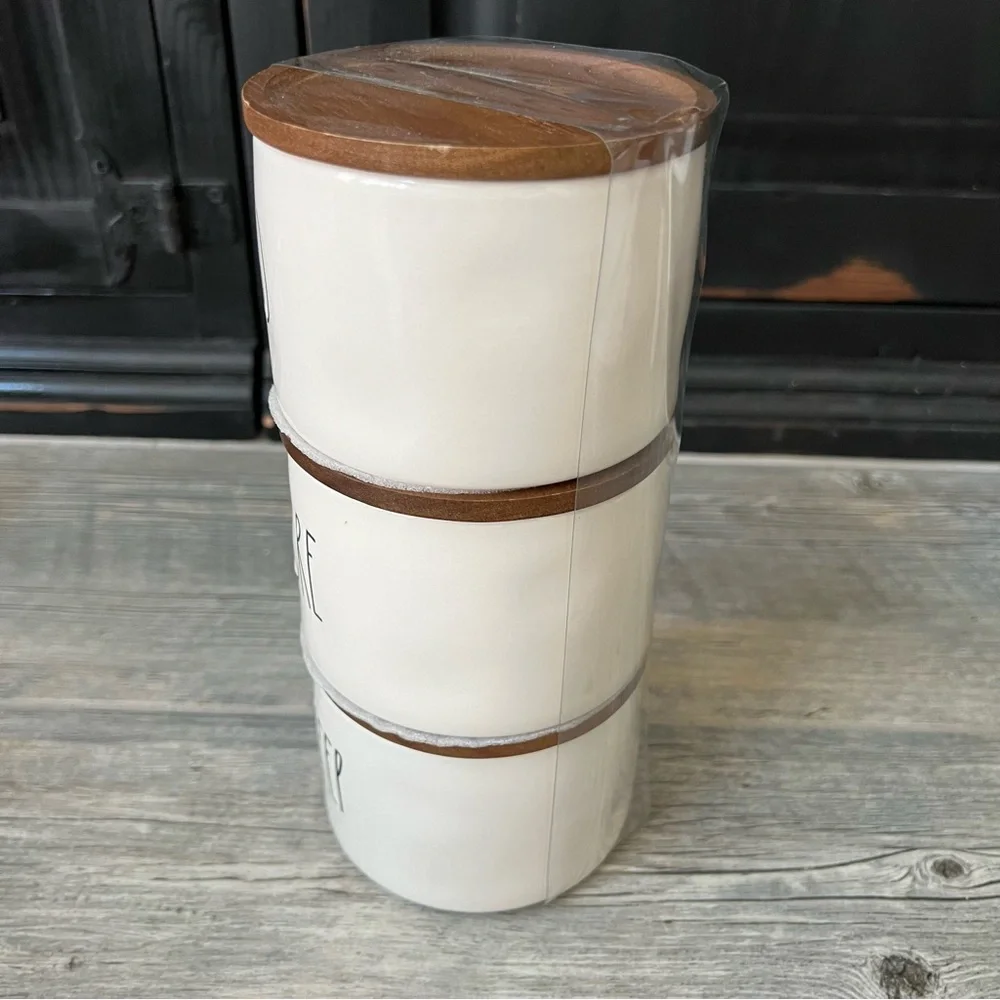 NWT Rae Dunn Hold Store Keep Cellar Canister Set - Picture 2 of 5